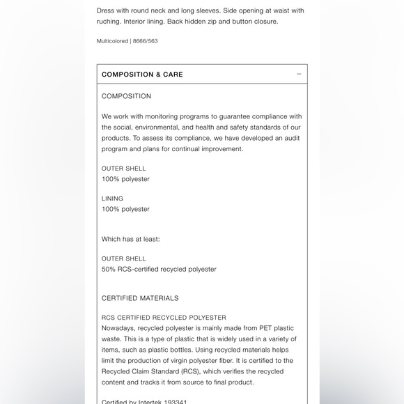 ZARA floral print mini dress NWT $59.90 - Picture 9 of 9